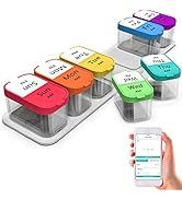 Extra Large Pill Organizer 7 Day, Smart Weekly Pill Organizer 2 Times a Day, AM PM Pill Box with ...