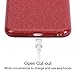 iPhone 6s Plus Case, Imikoko™ Fashion Luxury Protective Hybrid Beauty Crystal Rhinestone Sparkle Glitter Hard Diamond Case Cover for iPhone 6s/6 Plus (Bling Rose Gold) (Red)