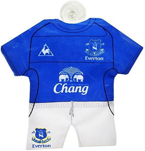 Everton FC Official Soccer Mini Kit Vehicle Window Hanger (One Size) (Blue/White)