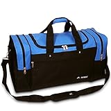 Everest Luggage Sports Travel Gear Bag, Royal Blue / Black Large