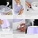 SIMPLETASTE 3L(0.79 Gal) Ultrasonic Cool Mist Humidifier Diffuser with 7 Colors LED Night Lights Whisper-Quiet