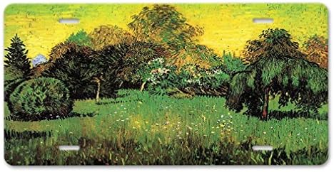Envelope The Poet'S Garden (Van Gogh) Car Aluminum License Plate