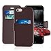 Taken iPhone 6/6S Leather Wallet Case with Cards Slot and Metal Magnetic, Slim Fit and Heavy Duty, Plastic Flip Case/Cover with Rubber Edge, Gift for Women, Men, Boys, Girls, 4.7 Inch (Coffee)
