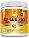 Omega 3 Krill Fish Oil for Dogs - Hip & Joint Arthritis Relief + Skin & Coat Health Supplements - With Qrill Pet Meal & DHAgold + Hemp & Astaxanthin - Brain, Heart & Immune Support - 90 Chew Treats