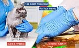 1ABOVE Blue Vinyl Disposable Gloves 100 Pack Large Powder Free Latex Free view 3