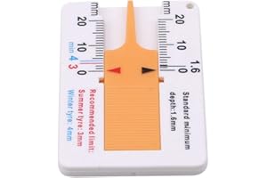 Tire Groove Measurement Gauge Mini-Dops Gauge Tire Wear Gauge Depth Gauge Depth Measurement Fashion Book