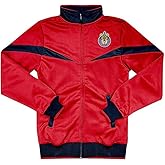 Icon Sports Youth Compatible with Chivas De Guadalajara Jacket Zipper Soccer Jacket Red