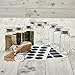 Hayley Cherie® - 4 Oz Square Glass Spice Jars (Set of 10) - Chalkboard Labels, Stainless Steel Lids and Shaker Inserts