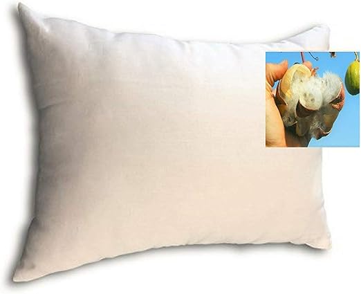 Amazon Com Kapok Filled Pillow Medium Filled With Organic Cotton
