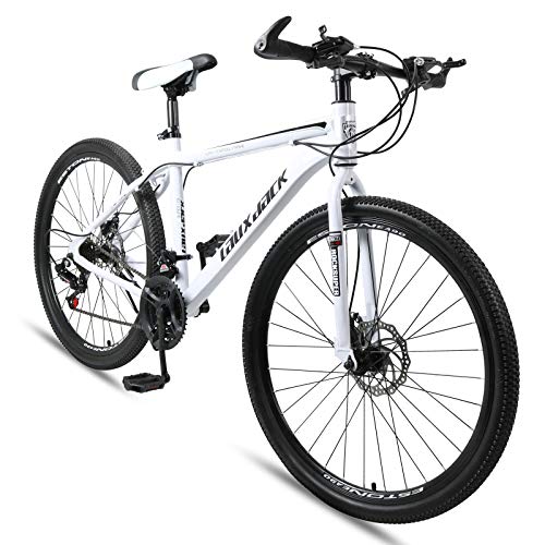 ایگرد | قیمت و خرید 26 inch Mountain Bike, 21 Speed Double Disc Brake Mens  Women Mountain Bike, Bonus a Foam Bike Seat Cover(Black/White)