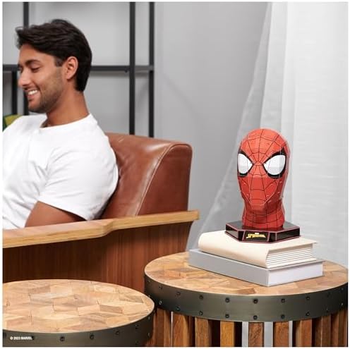 , kit de maqueta de rompecabezas en 3D de Spider-Man 82 piezas Spider-Man para decoración de escritorio Juguetes de construcción Rompecabezas en 3D para adultos y niños a partir de 12 años
