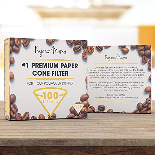 Kajava Mama V01 Premium Paper Cone Filter 100pc Set of Disposable