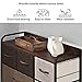 ROMOON Dresser Organizer with 5 Drawers, Fabric Dresser Tower for Bedroom, Hallway, Entryway, Closets - Wide