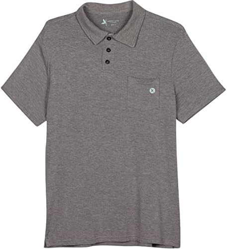 Shedo Lane Men's Short Sleeve Polo Shirt UPF 50+ Sun Protection Heather Gray XL