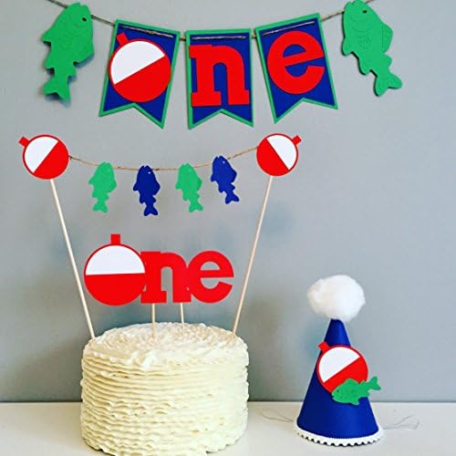 The Big one first birthday, Fishing cake smash, fishing party, high chair banner, cake topper, crown, Fishing crown, the big one cake topper, fishing party decorations