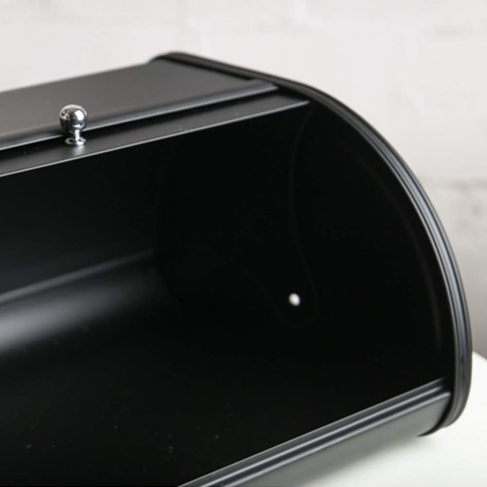 Panera con tapa enrollable base antideslizante Cocina Metal Hierro Caja