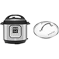 Instant Pot IP-DUO60 7-in-1 Multi-Functional Pressure Cooker, 6Qt/1000W with Instant Pot Tempered Glass Lid