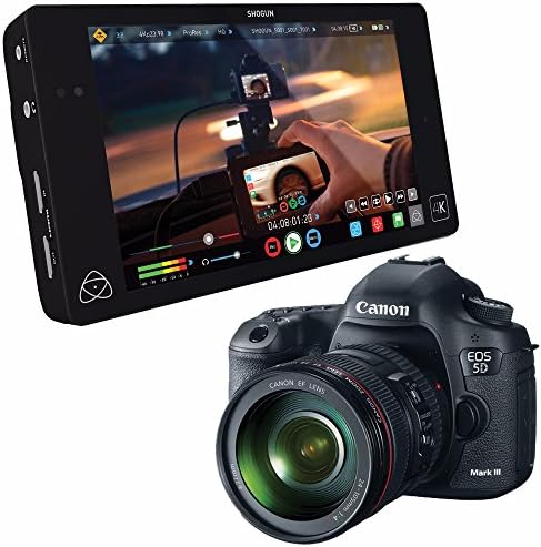 Atomos Shogun 4K HDMI/12G-SDI Recorder and 7" Monitor + Canon EOD 5D III Digital Camera w/ 24-105 L Lens 6Ave Saver Bundle (International Model) No Warranty