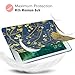 MoKo Case for New iPad 2017 9.7 Inch - Slim Lightweight Smart-shell Stand Cover with Translucent Frosted Back Protector for Apple All-New iPad 9.7 Inch 2017 Tablet, Flowers (Auto Wake / Sleep)