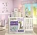 Carter's Zoo Jungle/Safari Lamp Base and Shade, Giraffe/Floral/Lavender/Green/White