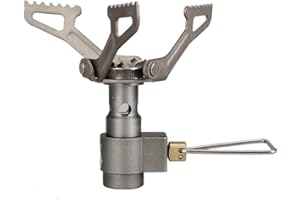 BRS-3000T Titanium Ultralight Backpacking Gas Stove, 2700W Portable Outdoor Cooking Burner for Camping, Hiking and Picnic