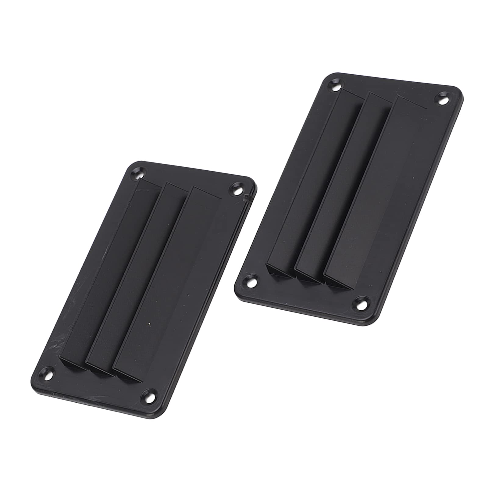 RV Air Vent Louver, 2pcs RV Air Vent Louver Professional Bathroom Office Ventilation Outlet Grille Louver for Boat Yacht Home (Black)