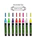Liquid Chalk Markers 8 Colored Washable Pens with Reversible Bullet And Chisel Tip - Child Friendly - Perfect for Chalkboards, Bistro, Windows, Glass, Labels, Whiteboards