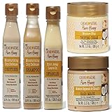 Creme of Nature Pure Honey kit: Shampoo, Conditioner, Detangler, Hair Mask & Twisting Cream with Shea Butter.