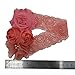 Ever Fairy Chiffon Lace Flower Baby Girls Turban Headband Head Wrap Hair Band With Pearl(2 Pack)