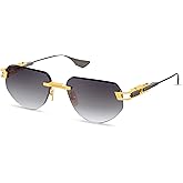 Dita GRAND-IMPERYN DT DTS164 A-01 Yellow Gold/Black Iron Metal Rimless Sunglasses Grey Gradient Lens, 56-17-137