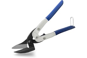 10" Tin Snips-KAIHAOWIN Aviation Metal Snip Iron Cutting Scissors Heavy Duty Industrial Shears for Cutting Hardware Cloth/Metal Sheet/Carpet/Cardboard