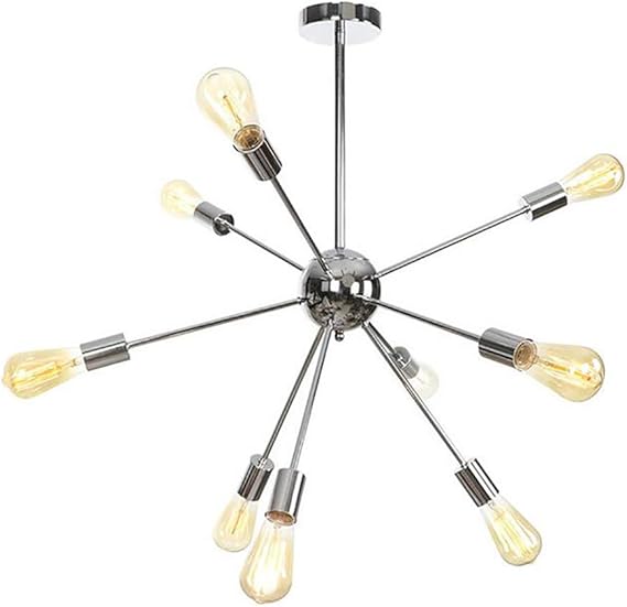 HLL Kronleuchter ， Moderne Sputnik Kronleuchter Beleuchtung Bronze