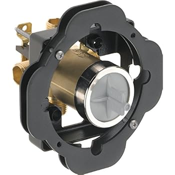 delta shower rough valve universal tub multichoice faucet thin trim kit body outlets inlets mixing flow mounting kits installation aid