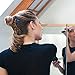Stretchy Non-Slip Hair Clip for Thick, Wavy, Naturally Curly Hair - Put Your Hair Up in Seconds - Comfy UpDo, Ponytail, French Twist, Bun (Large, Storm Gray)