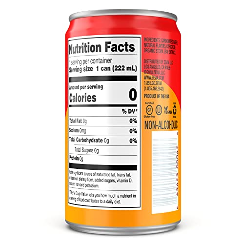 Zevia Zero Calorie Mixer, Ginger Beer, 7.5 Ounce Cans (Pack of 12
