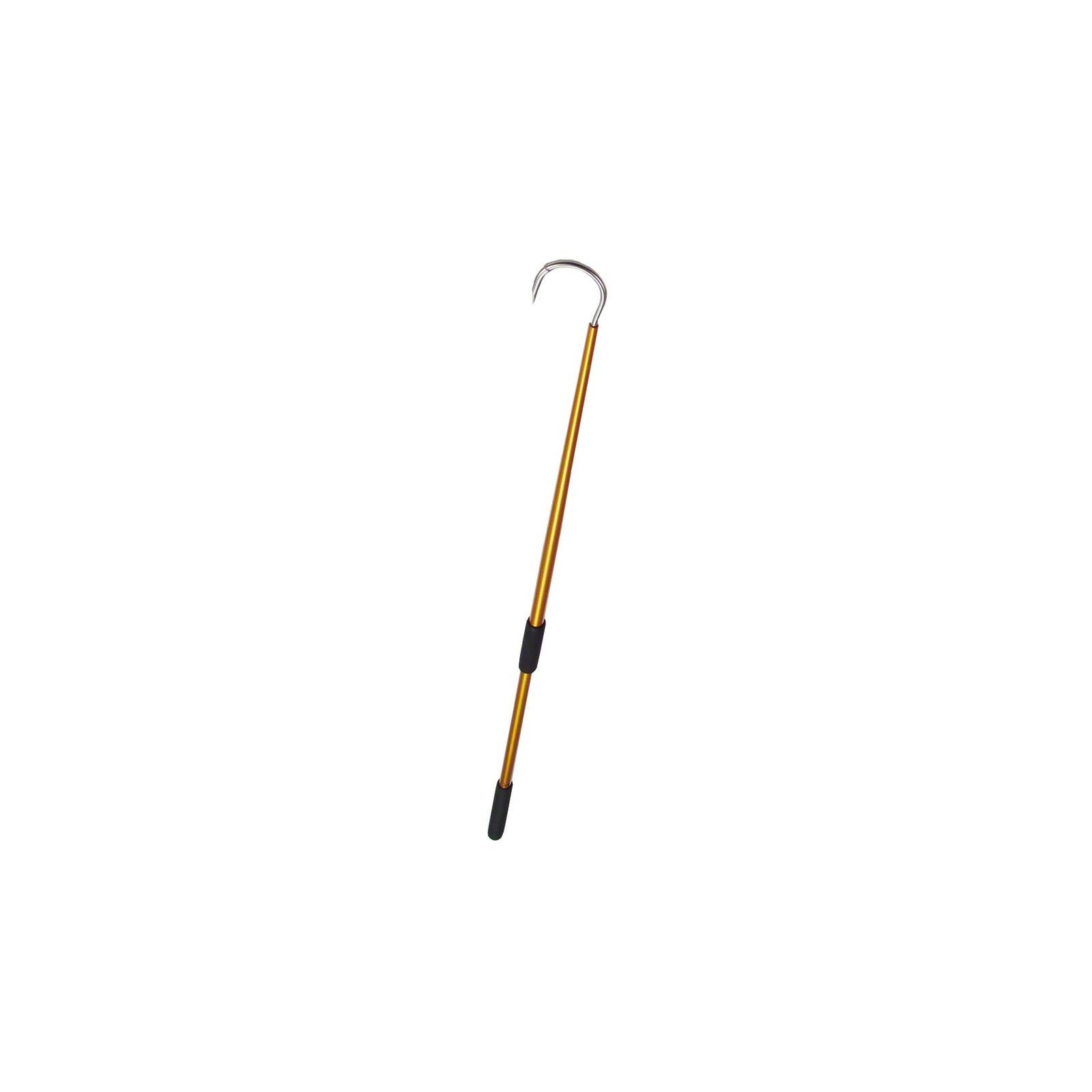 Aftco GFA366GLD Aluminum Fishing Gaff Hook, 3Inch Hook Throat, 6Foot