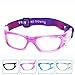 EverSport Girls Kids Sports Goggles Safety Protective Basketball Glasses for Children with Adjustable Strap for Basketball Football Volleyball Hockey£¨Purple£© Rugby(Color:Purple)