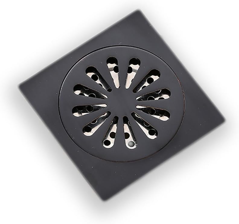Actopus Sqare Shower Drain Black Solid Brass