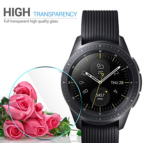 IVSO Samsung Galaxy Watch 2018 Screen Protector, [Scratch-Resistant] [No-Bubble ] 9H Hardness HD Clear Tempered Glass Screen Protector Samsung Galaxy Watch 2018 42mm SM-R810 Smartwatch(4pcs) - Thumbnail 5