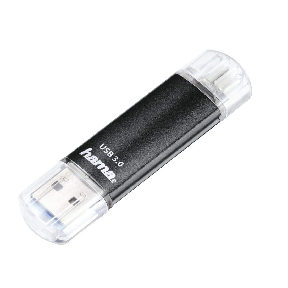 Hama "Laeta Twin" USB Flash Drive | USB 3.0 | 256GB | 40MB/s | black