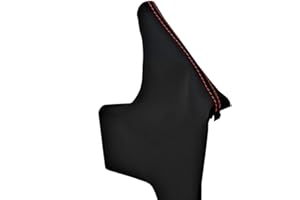 Autoguru E Brake Boot Cover Leather Made for Subaru BRZ Scion GRS Toyota GT86 13-20 Red Stitch