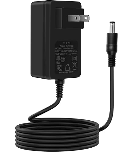 HonzcSR AC/DC-adapter compatibel met Thrustmaster T500 RS Driving Racing Gaming Steering Wheel T500RS 4169056 Oplader Power Supply Cord Cable