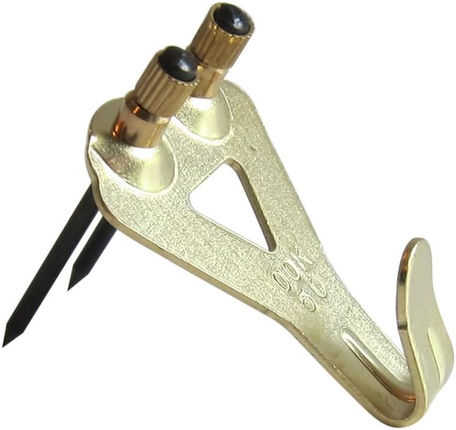 PHS Plaster Wall Picture Hangers with Hook Nails - 100 Pack, Supports 50 lbs - Heavy Duty Claw Picture Hangers for Drywall - Heavy Mirror Mounting Hardware - Wall Hooks for Hanging Pictures and Art