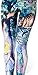 Womens Fashionable Digital Print Halloween Costume Graphic Design Stretch Seamless Leggings(Light Blue), One Size