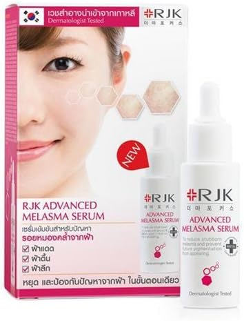 New RJK Advanced Melasma Serum - Whitening Pigmentation Dark Spot Freckles & Removal 30ml