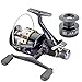 FYSHFLYER Freshwater Spinning Reel Interchangeable Left/Right Handle; Double Soft Knobs; Metal Spool 9BB+1RB Perfect Carp Fishing Reel + 1 Spare Plastic Spool