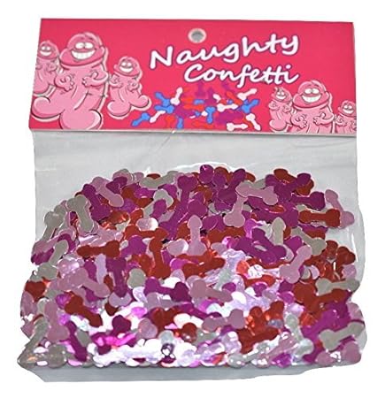 Naughty Pecker Willy Confetti Bachelorette Decoration Bachelor