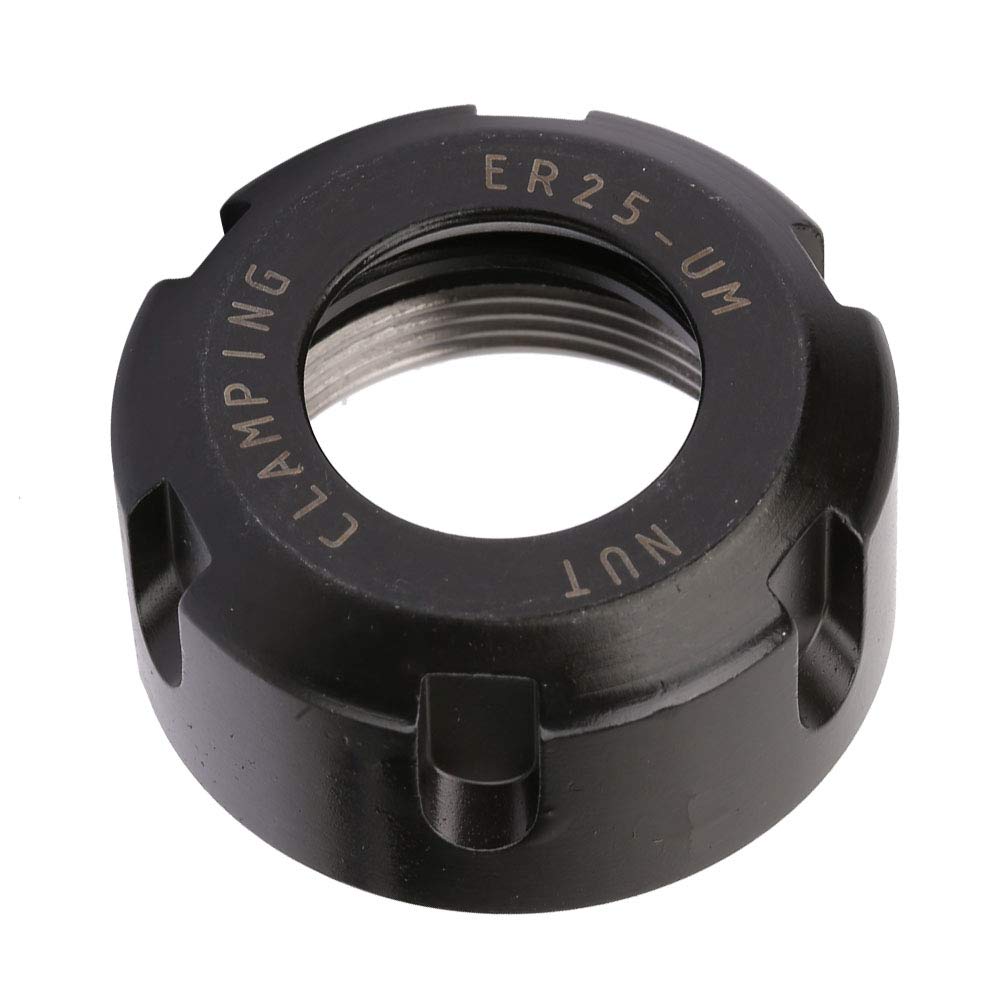 ER25UM Type Nut, Collet Clamping Nuts Portable ER25UM Collet Clamping Hex Nuts Strong Clamping Force for CNC Milling Chuck Holder Lathe(ER25 UM)
