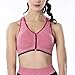 DSTANA 2 Pack Racerback Sports Bras for Women - Seamless High Impact Support Yoga Gym Removable Pads