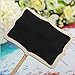12 Piece Mini Rectangle Blackboard Vintage Chalkboard Place Card Holder Stand for Dessert Table WordPad Message Board Holder Clip For Wedding